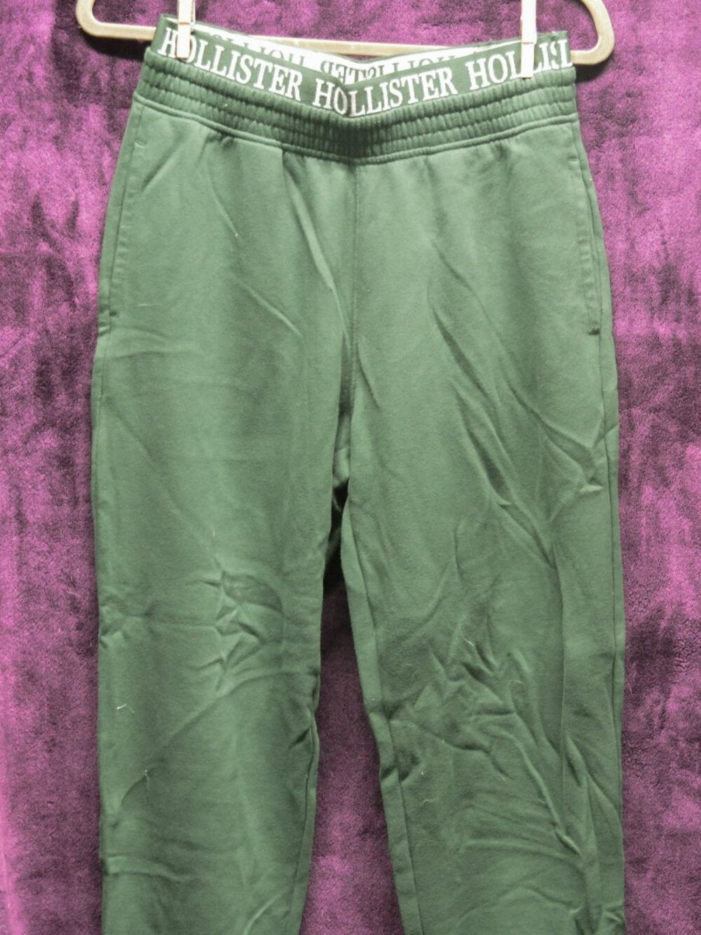 Green Hollister Ultra High Rise Cinched Cuffs